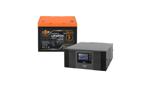 Комплект резервного живлення LogicPower B1500 + літієва (LiFePO4) батарея 820 Wh