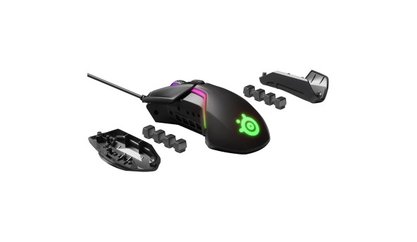 Мишка SteelSeries Rival 600, RGB, 12000dpi., 7кн., Dual Sensor, чорна