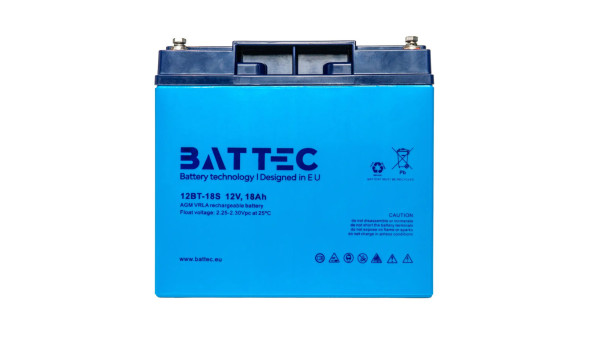 Акумуляторна батарея 12В/18Аг BATTEC