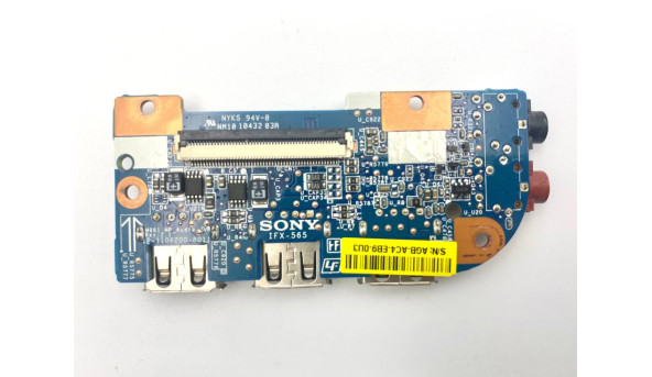 Плата Audio USB Sony PCG-71211M PCG-71212M (IFX-565 1P-109C502-6011 1P-1106200-8011) Б/В