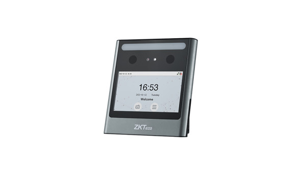 Биометрический терминал распознавания лиц со считывателем карт Mifare с Wi-Fi ZKTeco EFace10 Desktop