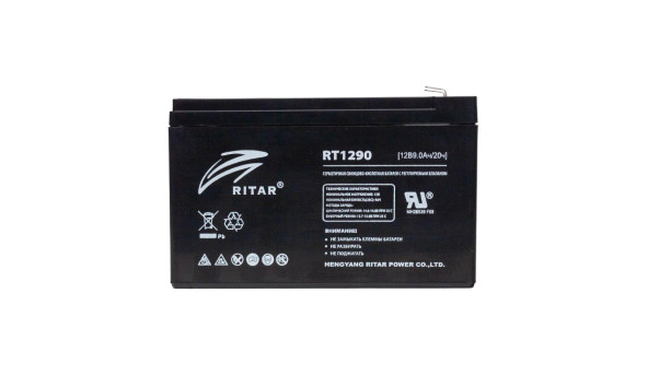 Акумуляторна батарея Ritar HR1290 12В/9Ач - 610184