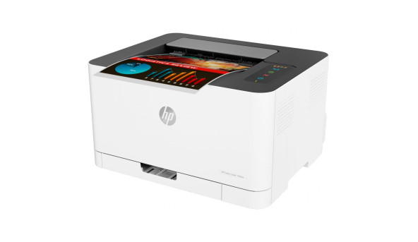 Друкарка А4 HP Color Laser 150nw (18 стор/хв, 600x600 dpi, Wi-Fi, Ethernet, білий) - 610399