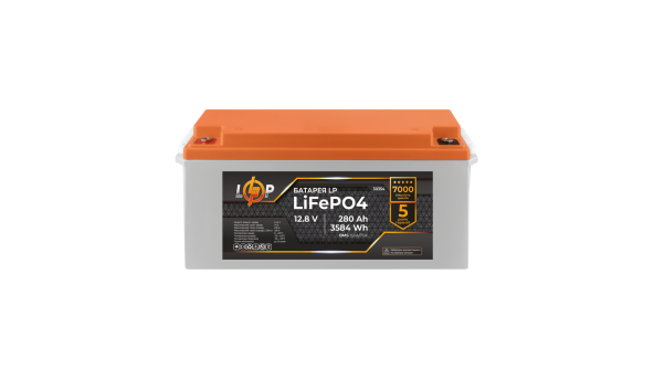 Акумулятор LP LiFePO4 12V (12,8V) - 280 Ah (3584Wh) (BMS 150A/75A) пластик