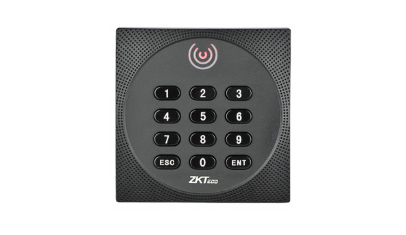 Зчитувач Mifare+EM з клавіатурою з підтримкою OSDP ZKTeco KR614-OSDP вологозахищений