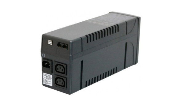 ДБЖ Powercom BNT-800AP (IEC), 800ВА/480Вт, розетка IEC*2шт, порт USB