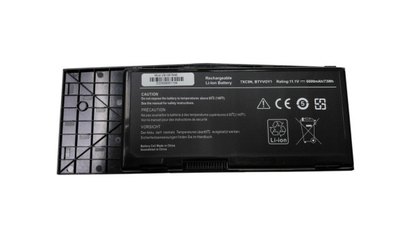 Акумуляторна батарея для ноутбука Dell BTYVOY1 Alienware M17X 11.1 В Black 6600 мАг OEM