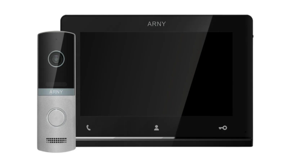 Комплект домофонный ARNY AVD-7123 (AVD-710 2Мп 7" TFT + AVP-NG230 2Мп), Black + Silver