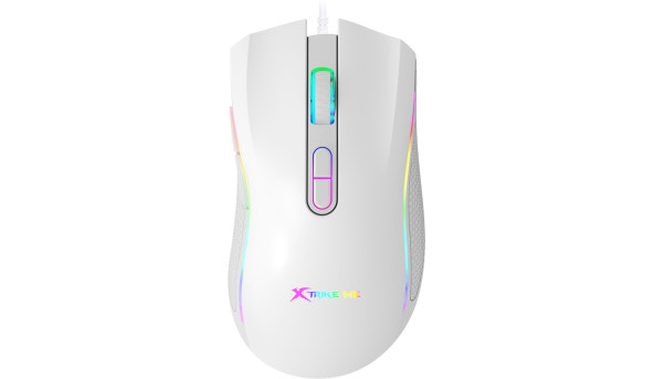 Мишка XTRIKE ME GM-314, ігрова 7200dpi., 7кн., RGB, біла