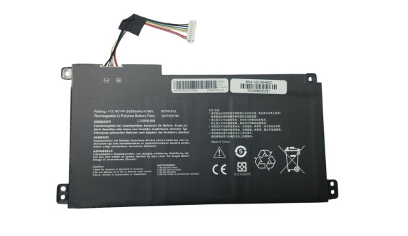 Акумулятор для ноутбука Asus B31N1912 E410MA 11.4 В Black 3600 мАг OEM