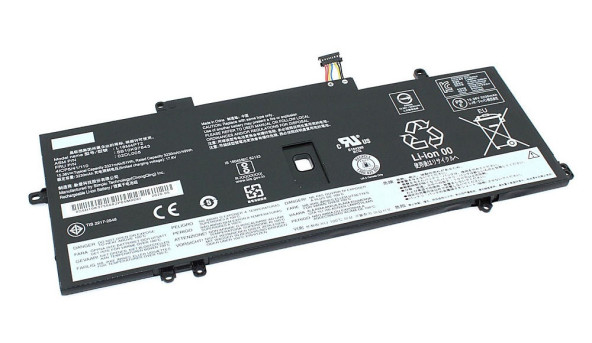 Аккумуляторная батарея для ноутбука Lenovo L18M4P72 ThinkPad X1 Yoga 4th Gen 15.36V Black 3321mAh OEM