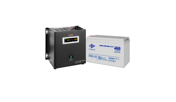 Комплект резервного питания ИБП + мультигелевая батарея (UPS W500 + АКБ MG 1200Wh)
