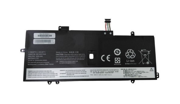 Акумулятор для ноутбука Lenovo L18C4P71 Thinkpad X1 Carbon Gen 7 15.4 В Black 3200 мАг OEM
