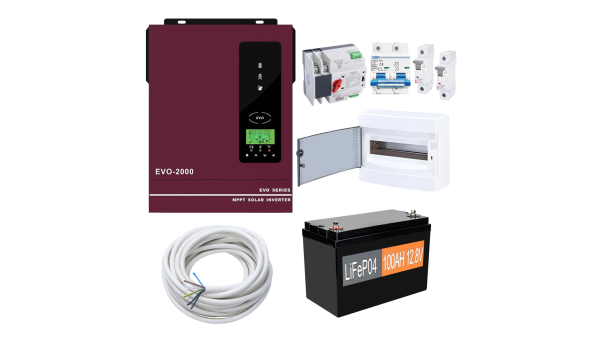 Комплект резервного живлення Anern AN-SCI-EVO2000 1600W (АКБ LiFePO4 1280Wh)