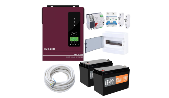 Комплект резервного живлення Anern AN-SCI-EVO2000 1600W (АКБ 2 x LiFePO4 1280Wh)