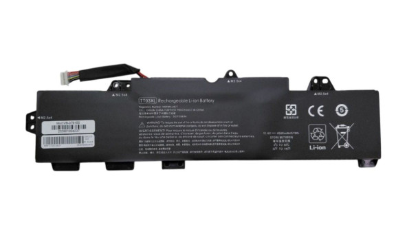 Акумулятор для ноутбука HP TT03XL EliteBook 850 G5 11.4 В Black 4500 мАг OEM
