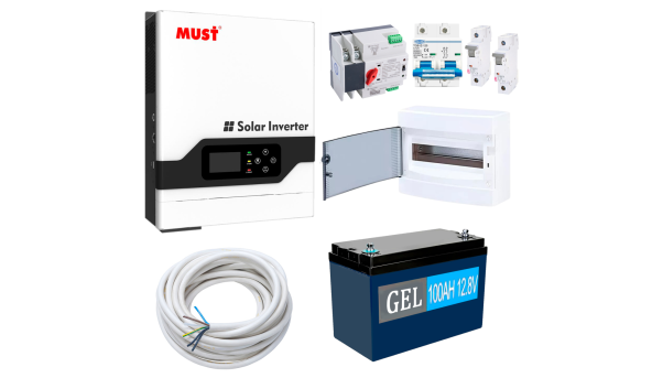 Комплект резервного живлення Must Рower PV18-1512VPM 1500W (АКБ GEL 1200Wh)