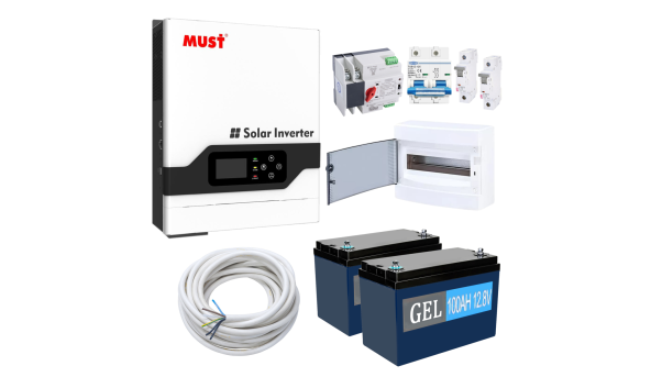 Комплект резервного живлення Must Рower PV18-1512VPM 1500W (АКБ 2 x GEL 1200Wh)