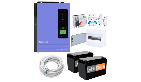 Комплект резервного живлення Anern AN-SCI-EVO3200 3000W (АКБ 2 х LiFePO4 1280Wh)