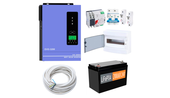 Комплект резервного живлення Anern AN-SCI-EVO3200 3000W (АКБ LiFePO4 4800Wh)