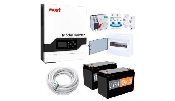 Комплект резервного живлення Must Рower PV18-3224VPM 3200W (АКБ 2 х LiFePO4 1280Wh)