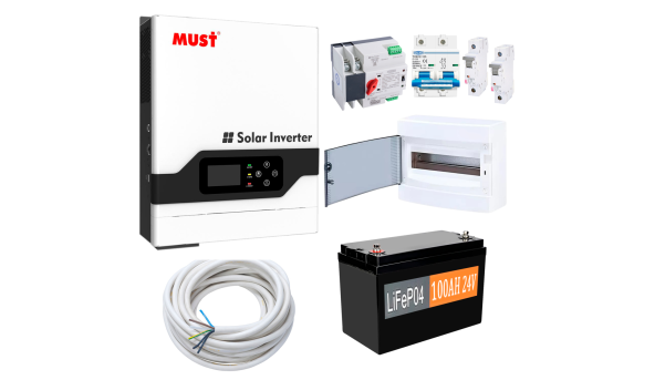 Комплект резервного живлення Must Рower PV18-3224VPM 3200W (АКБ LiFePO4 2400Wh)