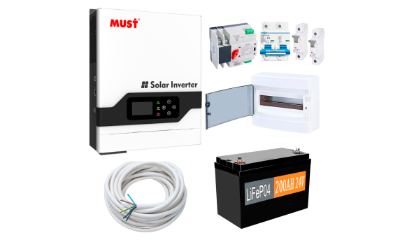 Комплект резервного живлення Must Рower PV18-3224VPM 3200W (АКБ LiFePO4 4800Wh)