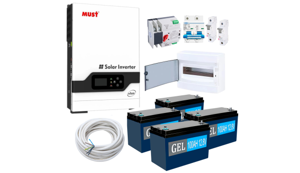 Комплект резервного живлення Must Рower PV18-5048 5000W (АКБ 4 х GEL 1200Wh)