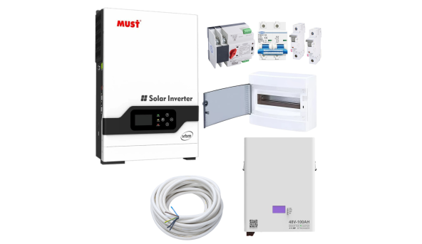 Комплект резервного живлення Must Рower PV18-5048 5000W (АКБ LiFePO4 4800Wh)