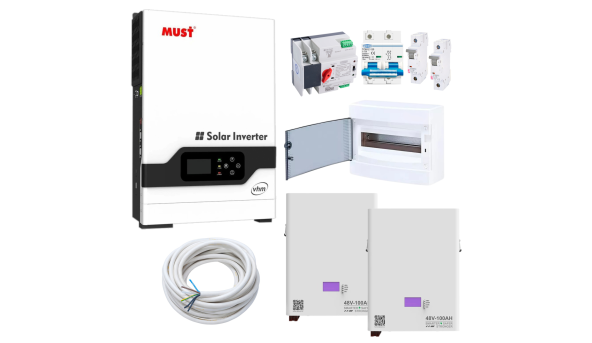 Комплект резервного живлення Must Рower PV18-5048 5000W (АКБ 2 x LiFePO4 4800Wh)