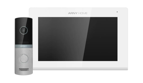 Комплект домофонный ARNY AVD-7421А (AVP-742А 7" Wi-Fi IPS + AVP-NG230 1Мп), White + Silver