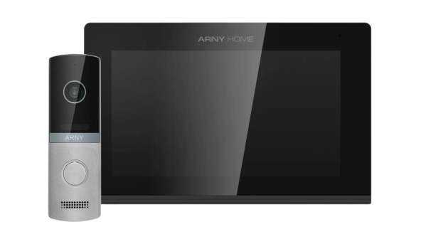 Комплект домофонный ARNY AVD-7421А (AVP-742А 7" Wi-Fi IPS + AVP-NG230 1Мп), Black + Silver