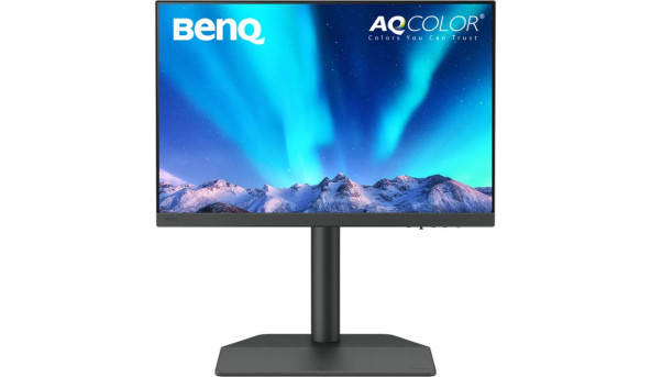 TFT 24" BenQ SW242Q, 2K QHD, 2560x1600, HDMI, USB-C, MCR, HAS, Pivot, сірий