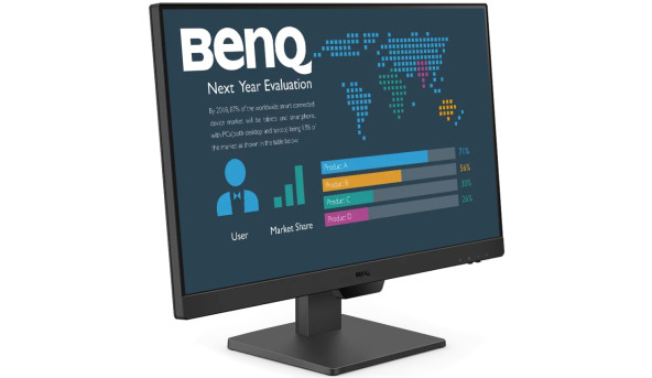 TFT 23.8" BenQ BL2490, IPS, 100Гц, 2хHDMI, DP, колонки, чорний - 614857