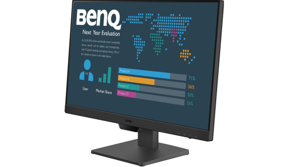TFT 23.8" BenQ BL2490, IPS, 100Гц, 2хHDMI, DP, колонки, чорний - 614857