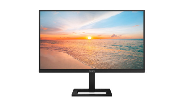 TFT 27" Philips 27E1N1800AE, IPS, 4K UHD, 2xHDMI, DP, HAS, колонки, чорний