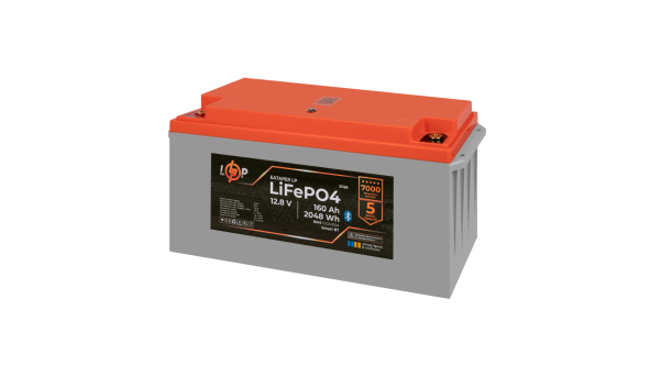 Акумулятор LP LiFePO4 12,8V - 160 Ah (2048Wh) (BMS 100A/80А) пластик Smart BT - 621153