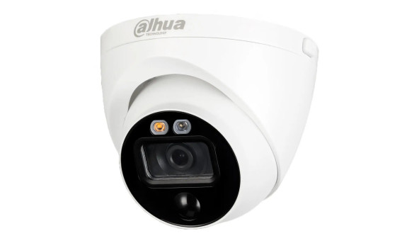HD-CVI відеокамера купольна Dahua DH-HAC-ME1500EP-LED (2.8) White
