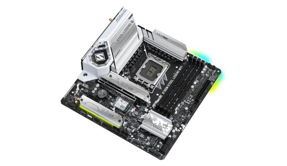 ASRock B760M STEEL LEGEND WIFI (1700/B760, 4*DDR5, 1xPCIex16, 4xSATAІІІ, 3xM.2, 2.5GLan, 7.1ch, mATX - 623718