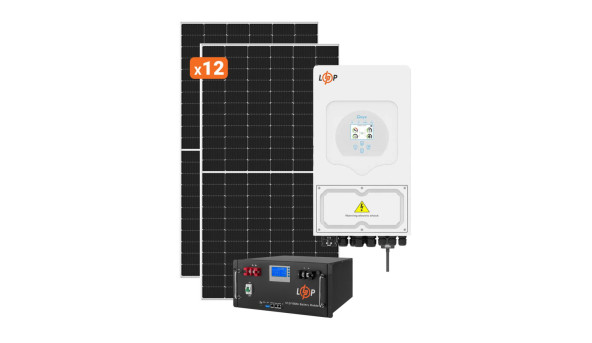 Солнечная электростанция (СЭС) Премиум Deye 6kW АКБ 6kWh LiFePO4 100 Ah