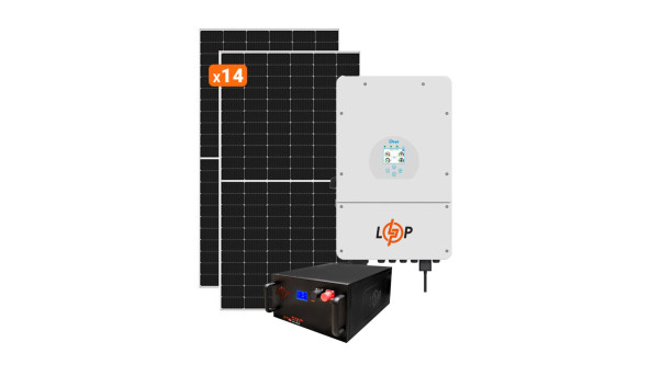Солнечная электростанция (СЭС) Премиум Deye 8kW АКБ 10kWh LiFePO4 195 Ah