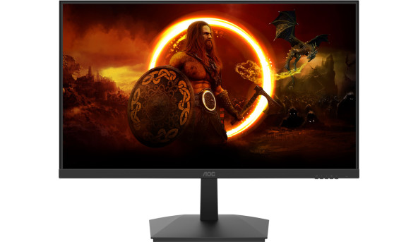 TFT 23.8" AOC 24G15N2, VA, 180Гц, 1мс, 2хHDMI, DP, чорний