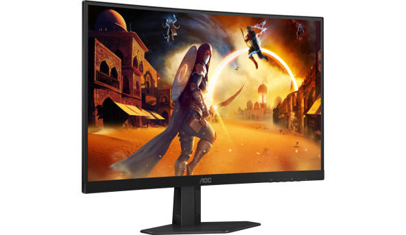 TFT 27" AOC C27G4ZXE, VA, 280Гц, 0,3ms, вигнутий, 2хHDMI, DP, чорний - 623767