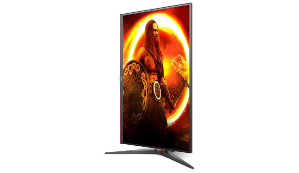 TFT 27" AOC Q27G2S/EU, IPS, QHD, 1ms, 165Hz, HDMI х 2, DP, HAS, pivot, чорний з червоним - 623769