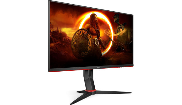 TFT 27" AOC Q27G2S/EU, IPS, QHD, 1ms, 165Hz, HDMI х 2, DP, HAS, pivot, чорний з червоним - 623769