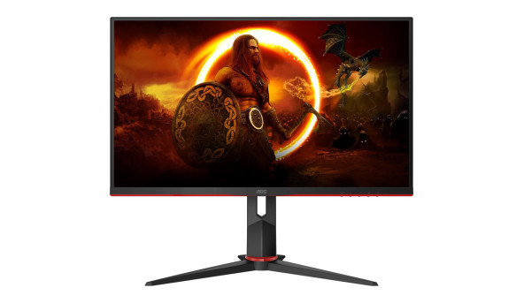 TFT 27" AOC Q27G2S/EU, IPS, QHD, 1ms, 165Hz, HDMI х 2, DP, HAS, pivot, чорний з червоним