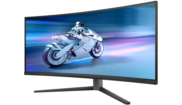 TFT 34" Philips 34M2C6500, QD-OLED, 175hz, вигн, WQHD, 2xHDMI, DP, USB-hub, HAS, cинювато-сірий - 623770