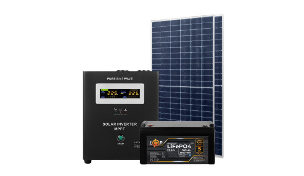 Комплект СЕС 1kW АКБ 1.2kWh (літій)100 Ah Преміум - 624284