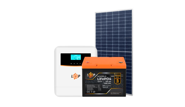 Комплект СЭС 1kW АКБ1,2kWh (литий)100 Ah Премиум