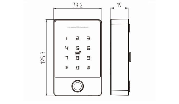 PES KeyPad з BLE-модулем контролер доступу з Bluetooth керуванням - 624364